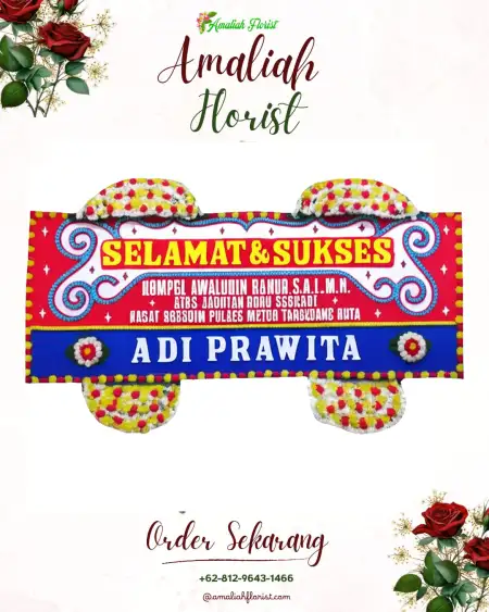 Papan Bunga Ucapan Selamat Singocandi